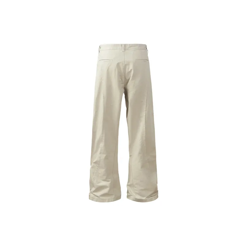 Retro Simple Loose Cotton Casual Pants-5