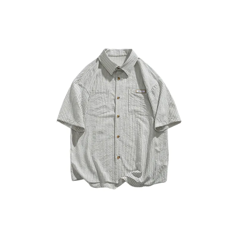 Fashion Casual Cotton Blended Fabric Shirt-2