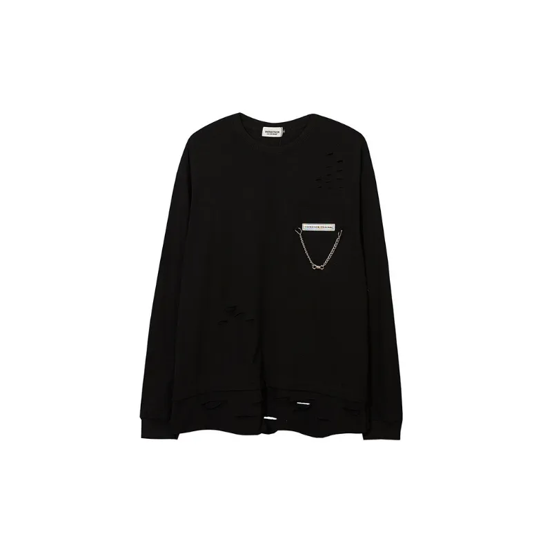 New Fashion Retro Niche Design Fashion Brand Simple Loose Long SleeveHoodie-2