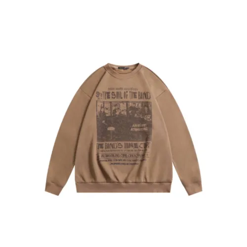 Vintage Antique Printed Street Crewneck Sweatshirt