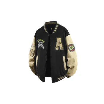 Retro Casual Corduroy Baseball Jersey
