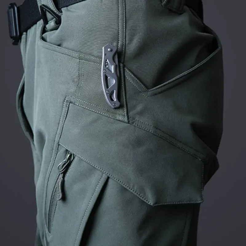 Cool Loose Polyester Hard Shell Pants-2