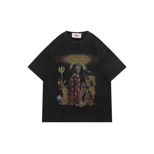 Casual Dark Skull Print T Shirt