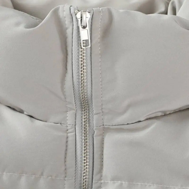Casual Plain Polyester Quilted Jacket-4