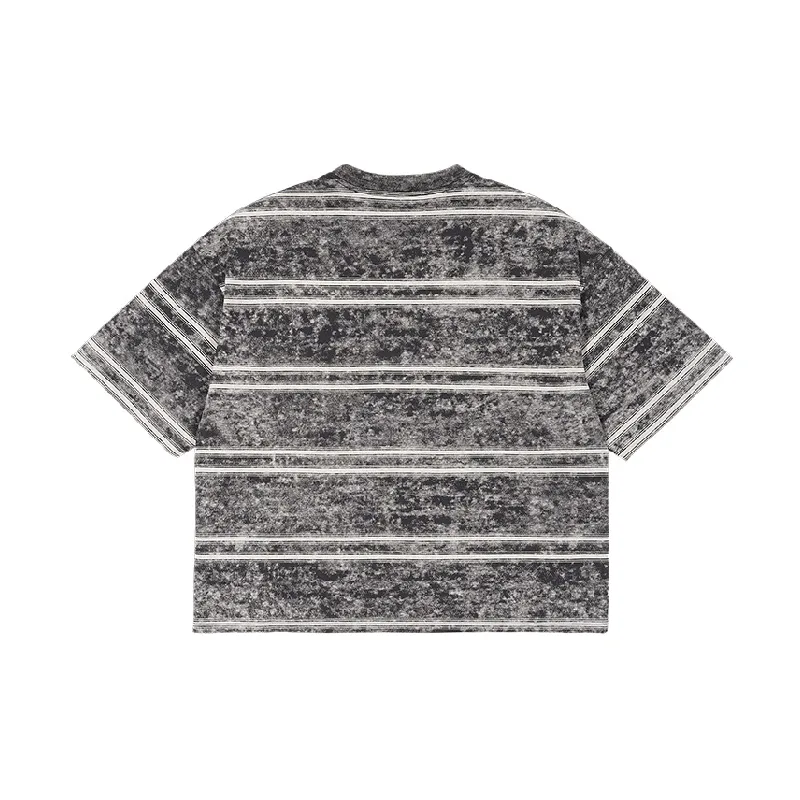 Fashion Loose Cotton Blended Fabric T Shirt-1