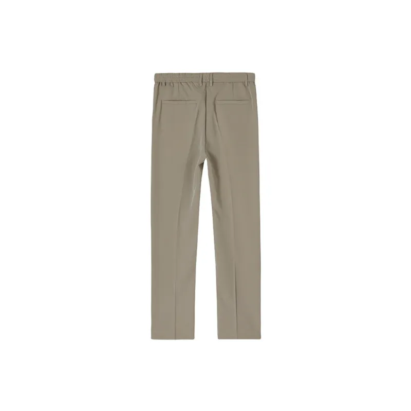 Trendy Loose Polyester Suit Trousers-4
