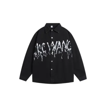Retro Graffiti Denim Jacket