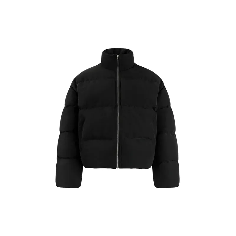 Casual Plain Polyester Quilted Jacket-0