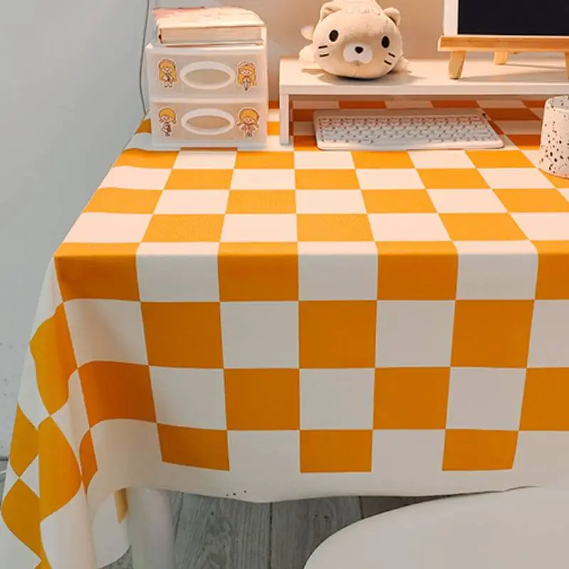 Simple Contrast Color Tablecloths / Table Mats-2