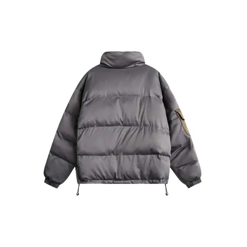 Fashionable Warming Blended Synthetic Fabrics Quilted Jacket-1