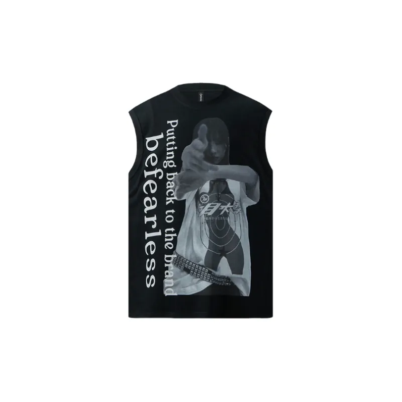 Retro Casual 100% Cotton Vest-0