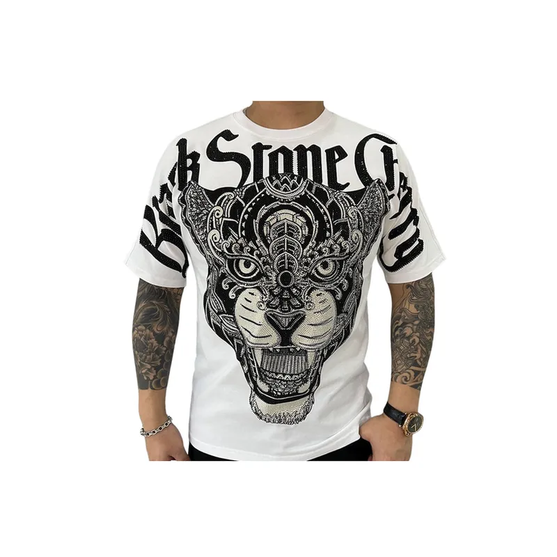 Fashionable Tiger Head Printed T shirt-1