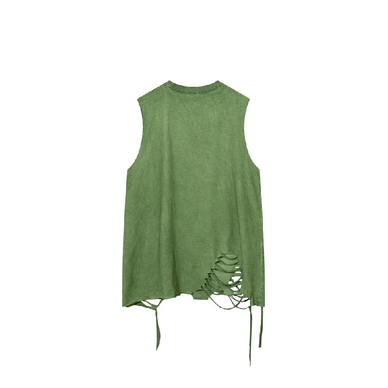 Retro Casual Cotton Blended Fabric Vest Unisex-3