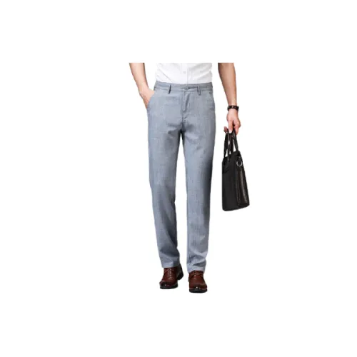 Casual Plain Cotton Blended Fabric Suit Trousers Unisex