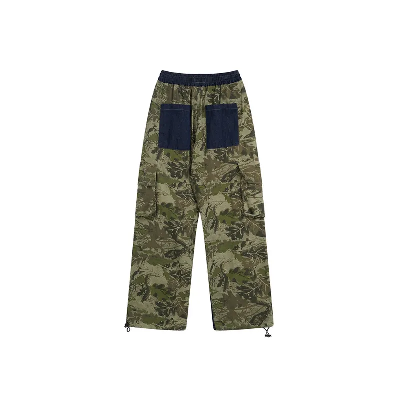 Retro Multi Pocket Loose Pants-1