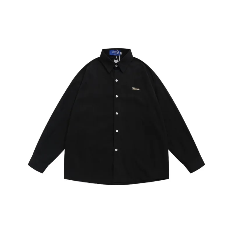 Casual Simple Suede Shirt-4