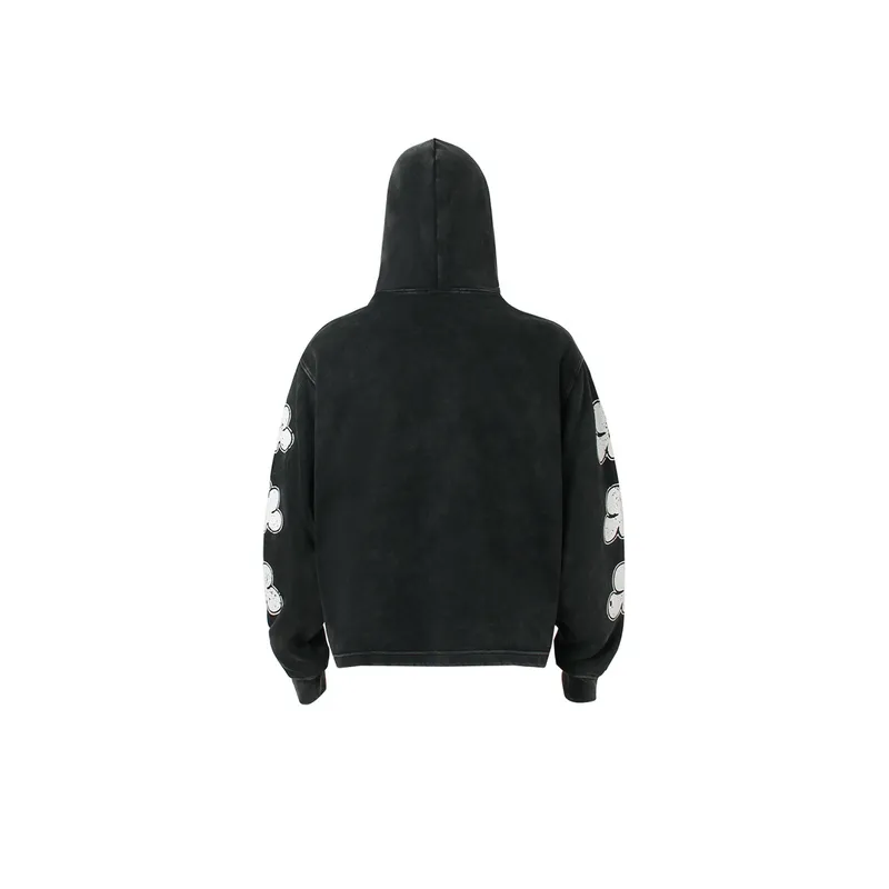 Hip Hop Contrast Retro Old Duffy Sweater-1