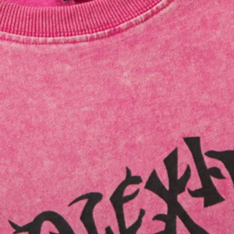 Retro Washed Blended Synthetic Fabrics T Shirt-6