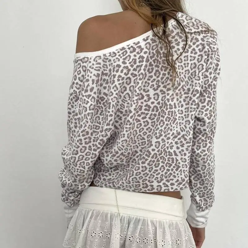 Fashionable Sexy Rib Knit T Shirt Women-2