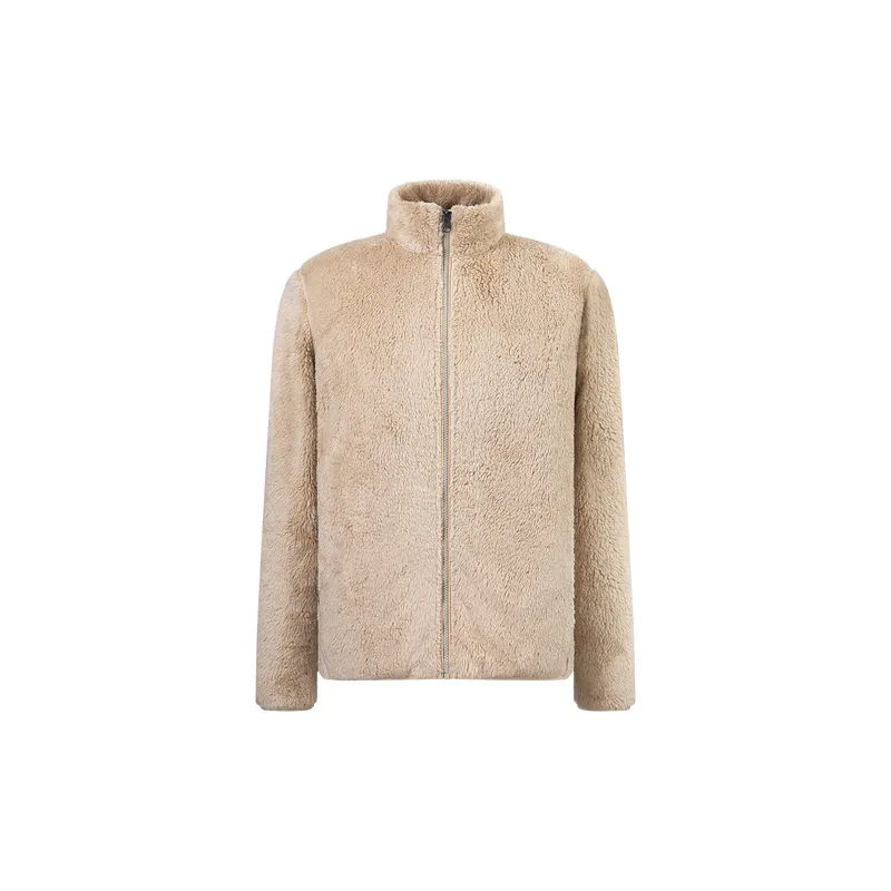 Basics Loose Polar Fleece Velvet Jacket-8