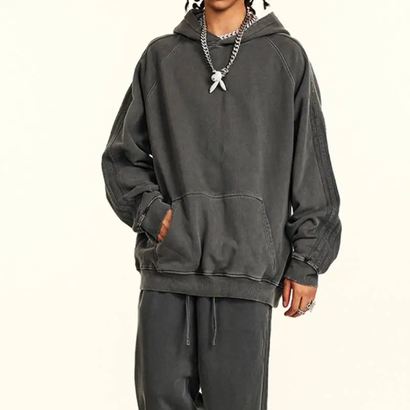 Retro Sporty Cotton Sweatshirt-2