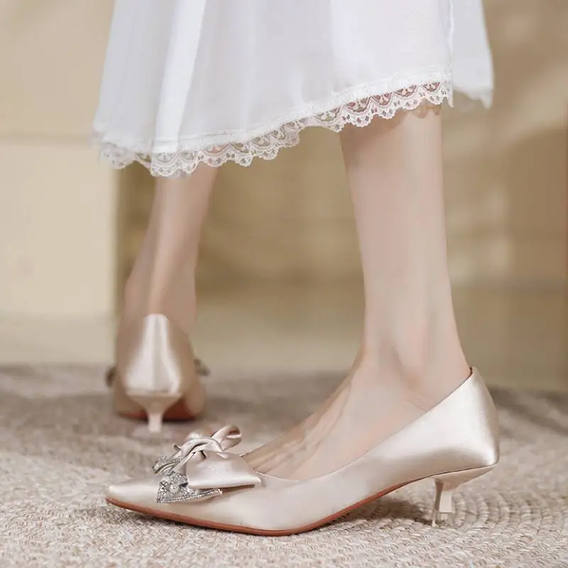 Elegant Bow High Heels-1