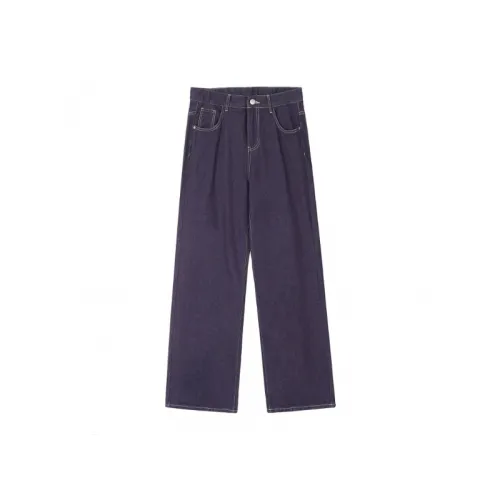 Loose Star Print Wide Leg Jeans