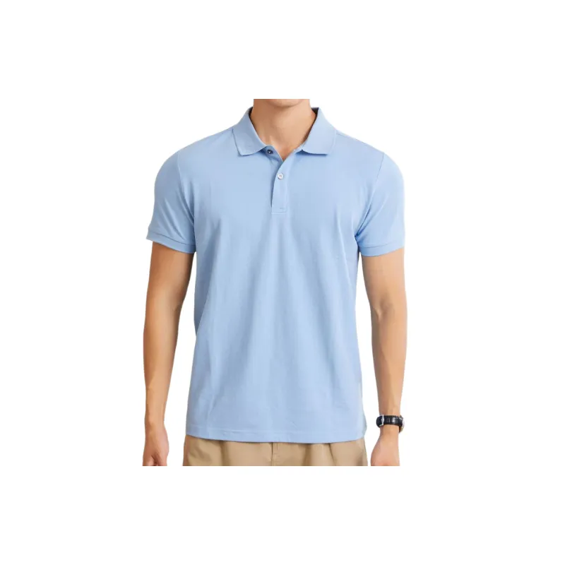 Casual Fashionable Cotton Blended Fabric Polo Man-8