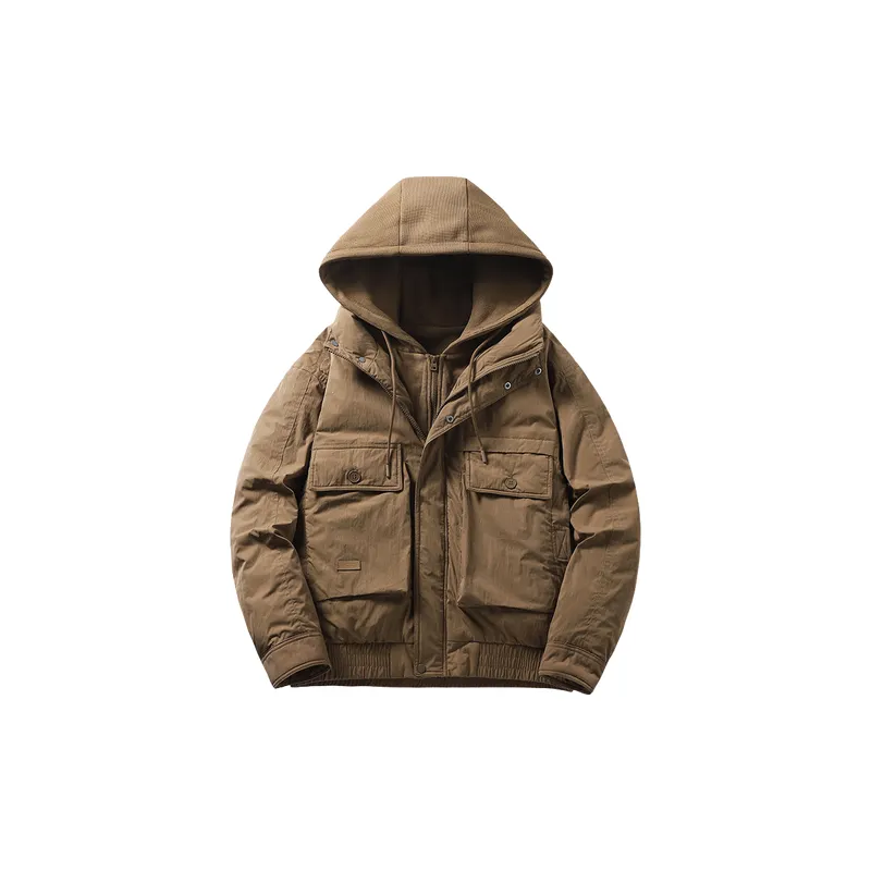 Casual Loose Cotton Blended Fabric Quilted Jacket-2