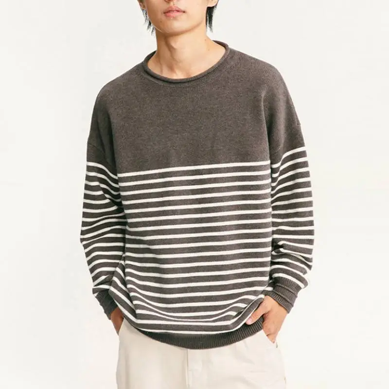 Loose Casual Blended Synthetic Fabrics Sweater-2