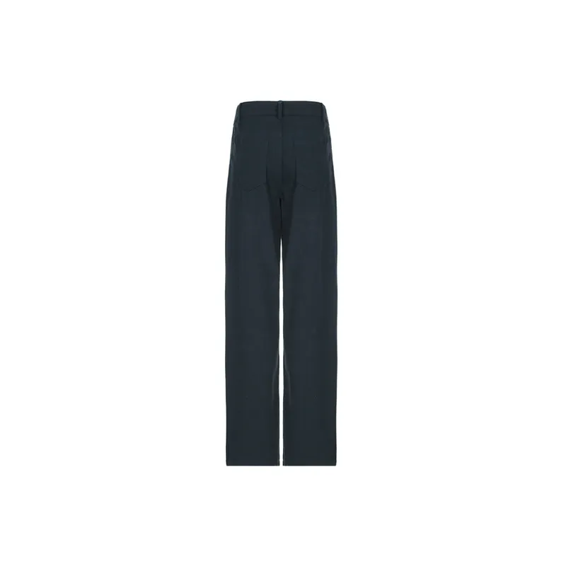 Loose Straight Leg Casual Pants Women-1