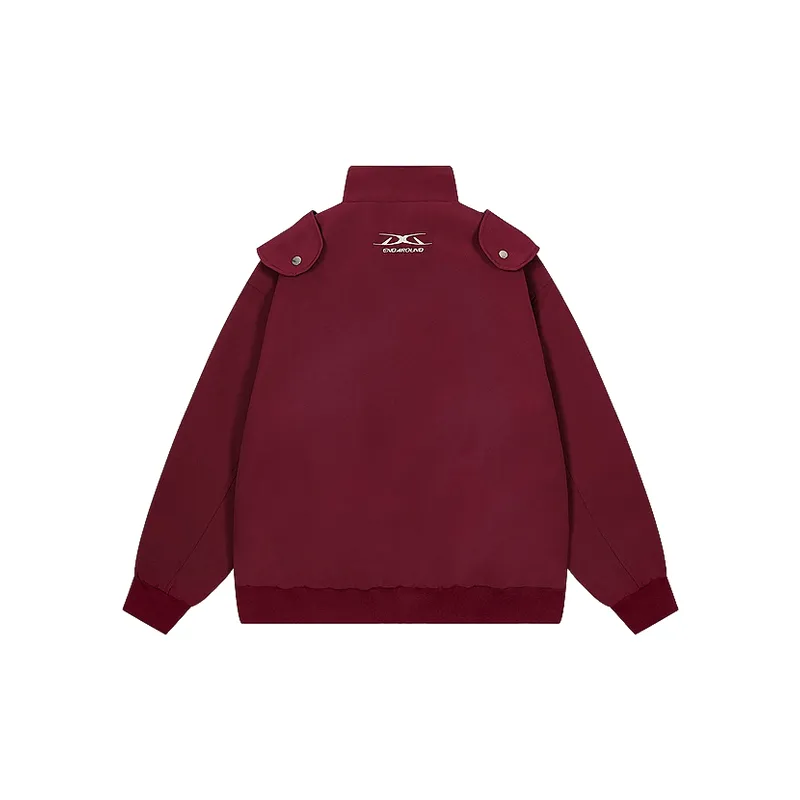 Loose Zipper Baseball Jersey-1