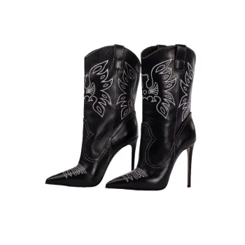Fashion Embroidered Knee high Boots