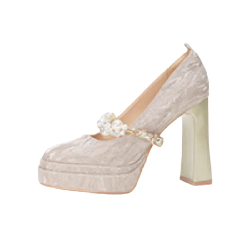 Basics Rhinestone High Heels-3
