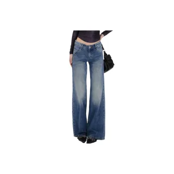 Retro Washed Jeans Women