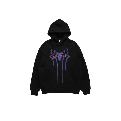 New Fashion Brand Niche Design Spider Logo Printing Fleece Hooded Sweatshirt