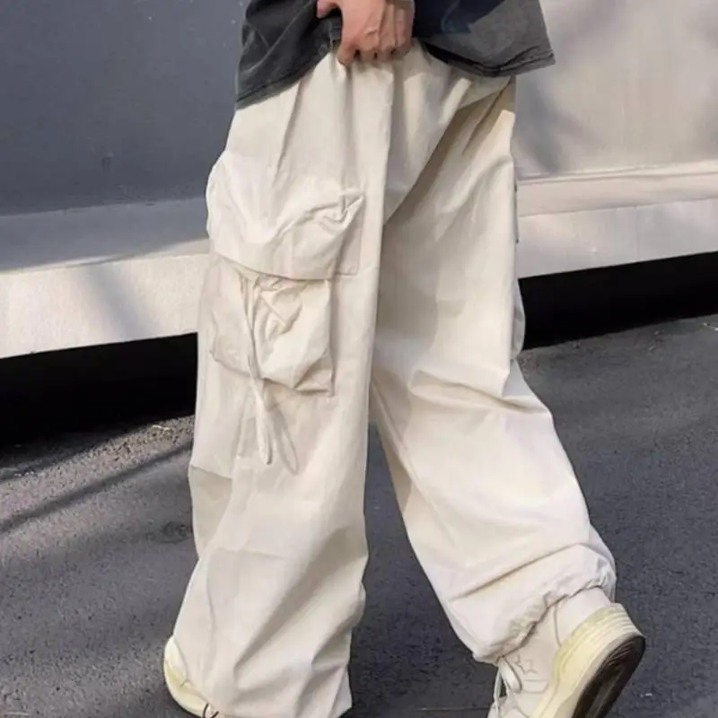 Retro LooseCasual Cargo pants-2