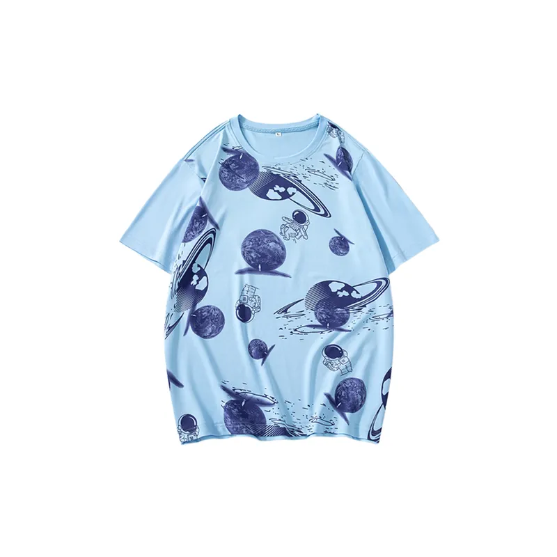 Breathable Top Size Printed Loose T shirt-6