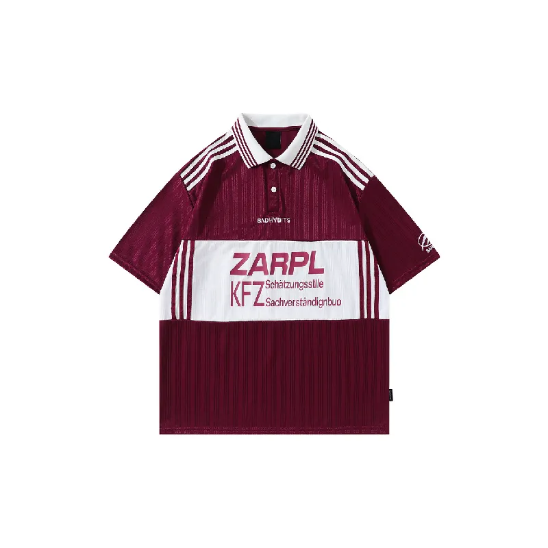 Retro Loose Polyester Polo-2