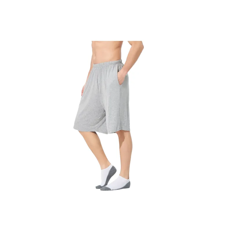 Loose Plain Modal Casual Shorts-2