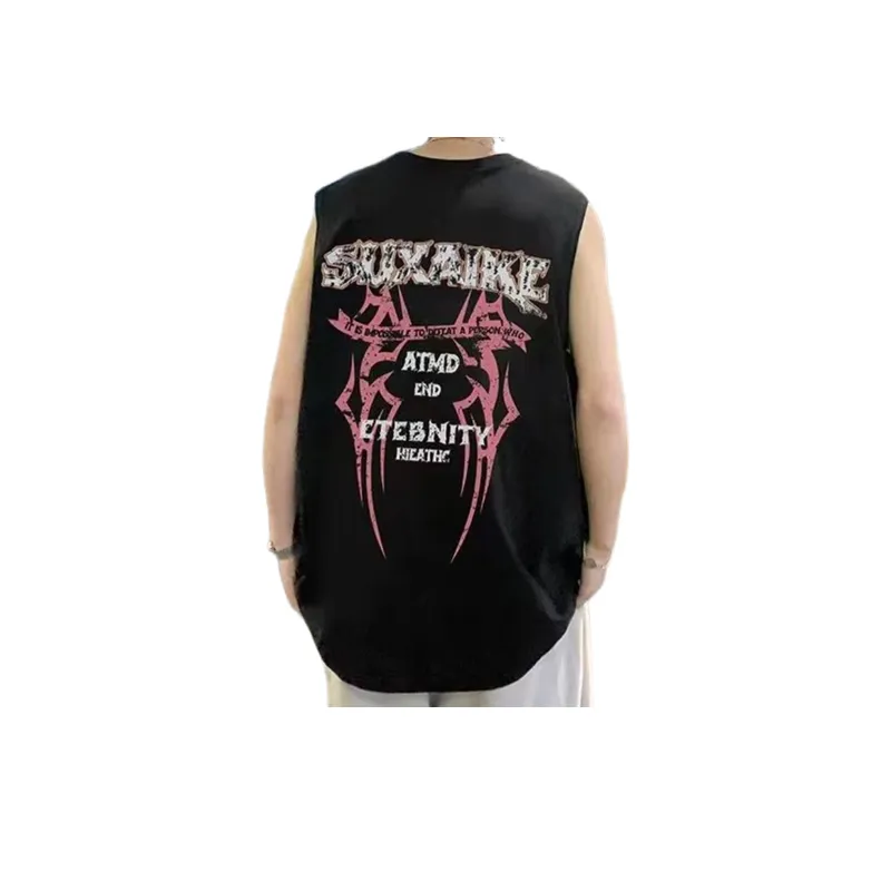 Pure Cotton Trendy Sports Sleeveless Vest-1