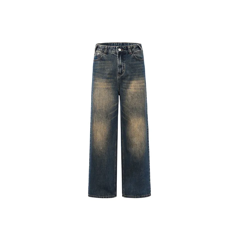 Fashionable Washed Jeans-0