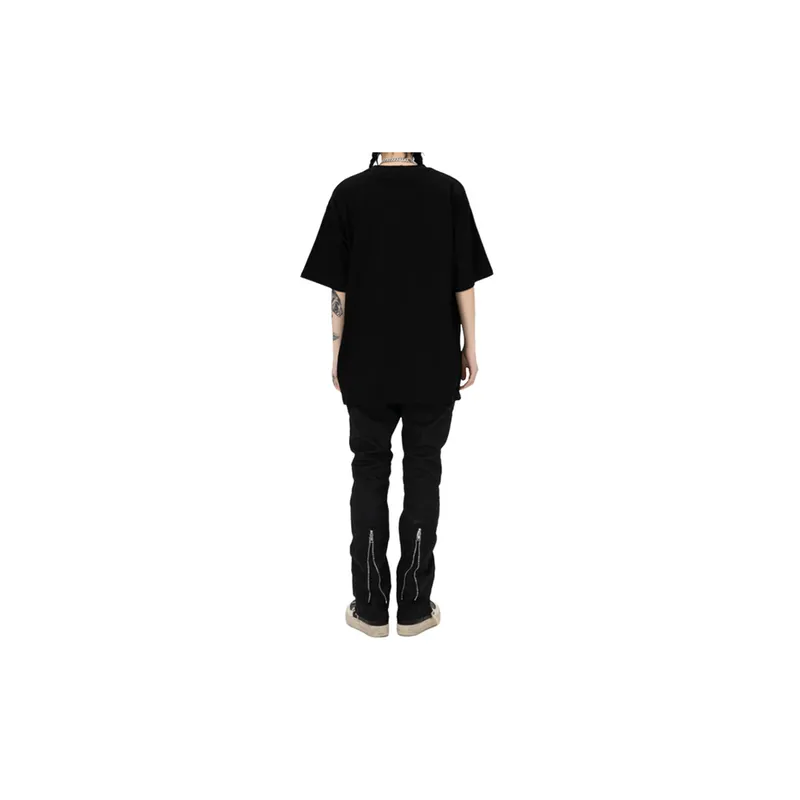 Abstract Figure Theme Oversize Short sleeved T shirt-9
