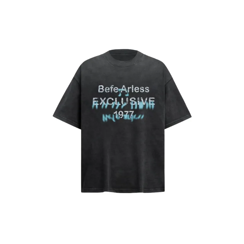 Retro Print 100% Cotton T Shirt-2