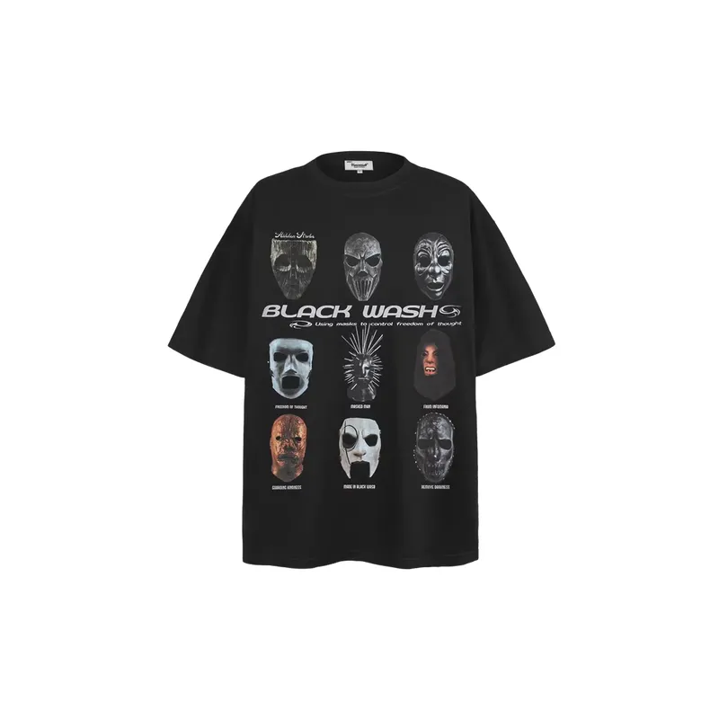 Casual Loose Print 100% Cotton T Shirt-0