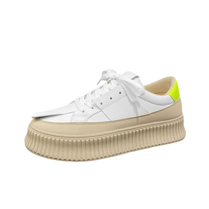 Casual Contrast Color Platform Shoes-0