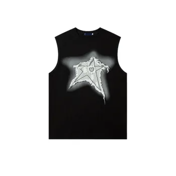 Trendy Brand Loose Patch Graffiti T Shirt