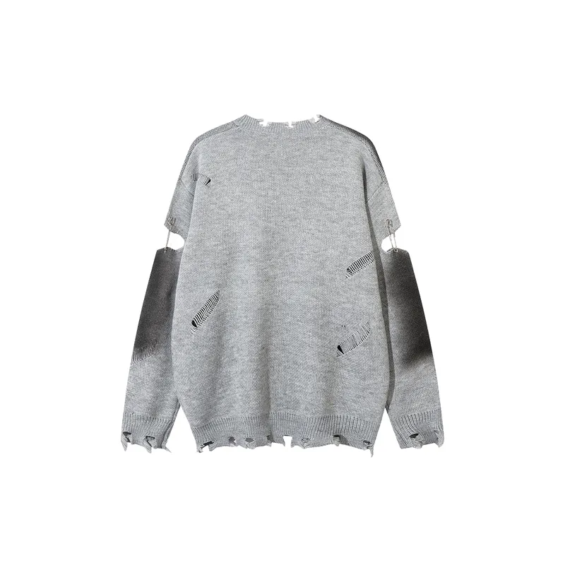 Casual Ripped Sweater-3