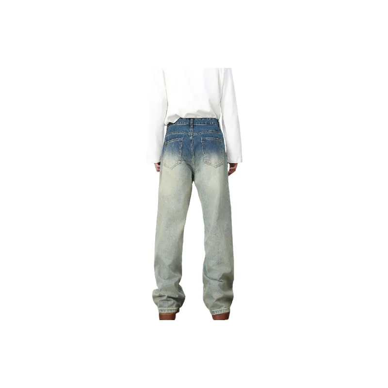 Retro Straight Leg Jeans-2