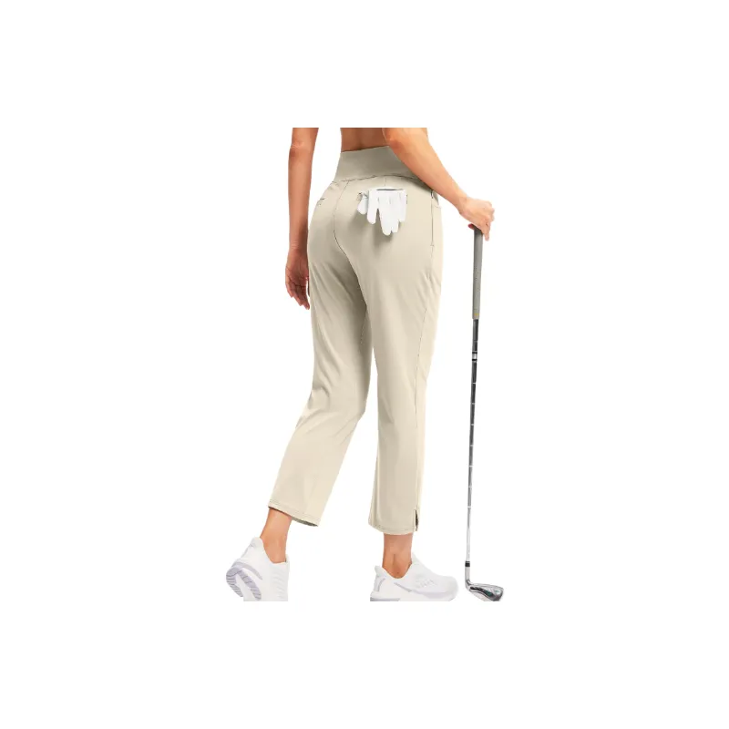 Casual Plain Polyester Sports Pants Women-3